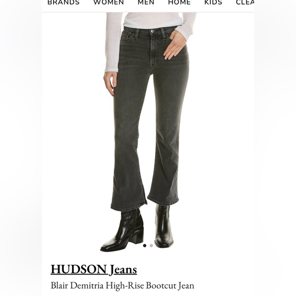 Hudson Blair High Rise Bootcut Crop in Demetria EUC - Picture 2 of 11